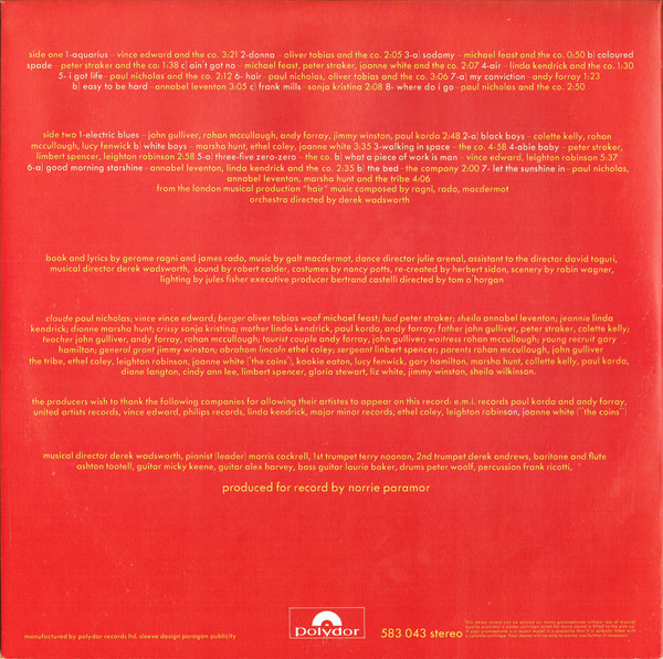Various - Hair - Used Vinyl Record image 3