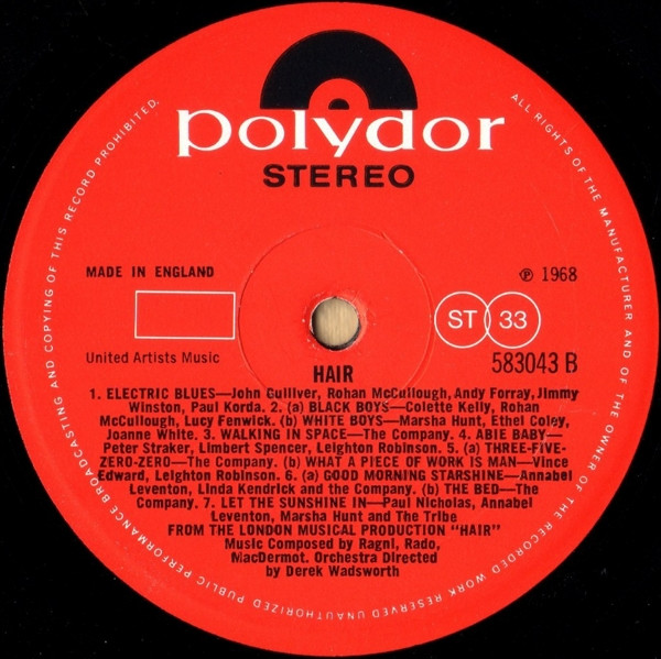 Various - Hair - Used Vinyl Record image 6