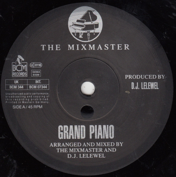 Mixmaster - Grand Piano - Used Vinyl Record 7" image 3
