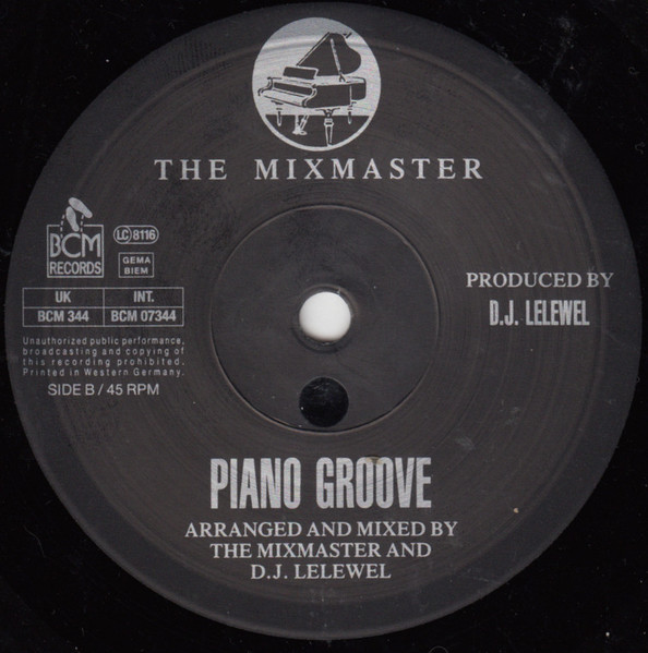 Mixmaster - Grand Piano - Used Vinyl Record 7" image 4
