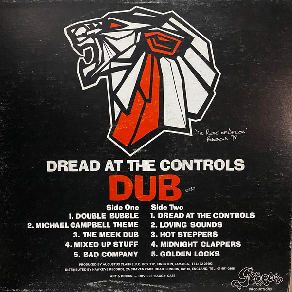 Augustus "Gussie" Cl - Dread At The Controls Dub - Used Vinyl Record image 2