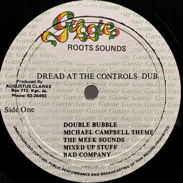 Augustus "Gussie" Cl - Dread At The Controls Dub - Used Vinyl Record image 3