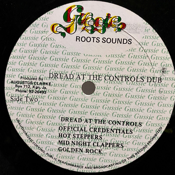 Augustus "Gussie" Cl - Dread At The Controls Dub - Used Vinyl Record image 4