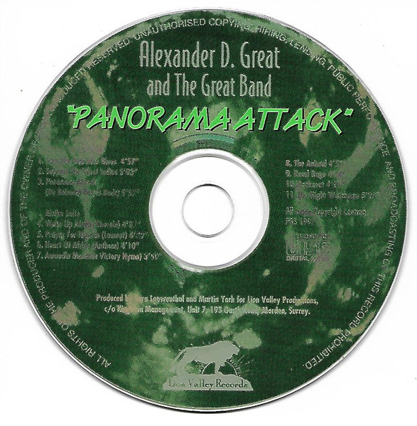 Alexander D Great - Panorama Attack - Used CD image 6