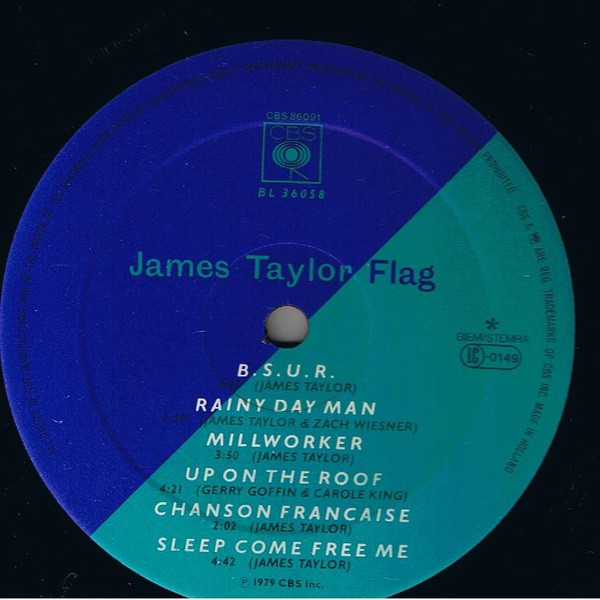 James Taylor - Flag - Used Vinyl Record image 4