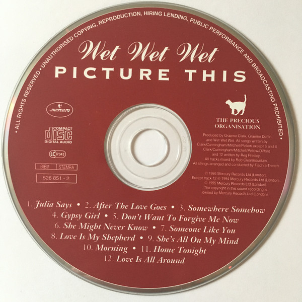 Wet Wet Wet - Picture This - Used CD image 3