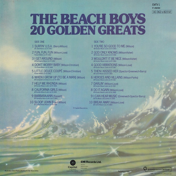 Beach Boys - 20 Golden Greats - Used Vinyl Record image 2
