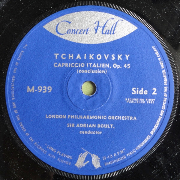 Pyotr Ilyich Tchaiko - Capriccio Italien - Used Vinyl Record 7" image 4