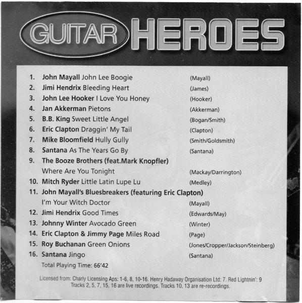 Various - Guitar Heroes - Used CD image 2