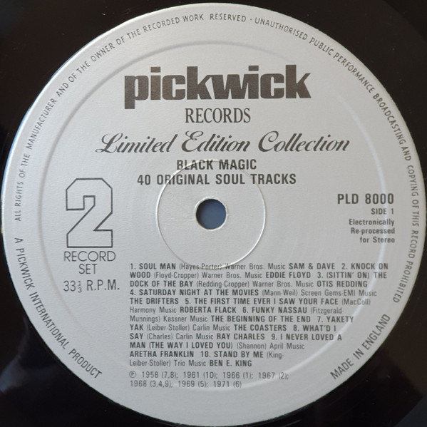 Various - Black Magic (40 Original Soul Tracks) - Used Vinyl Record image 5