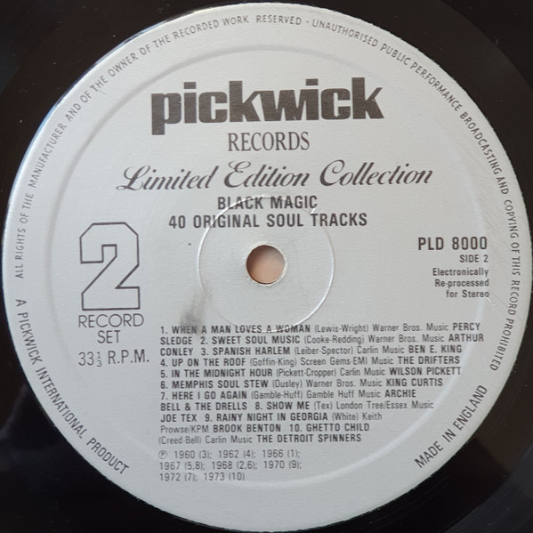 Various - Black Magic (40 Original Soul Tracks) - Used Vinyl Record image 6