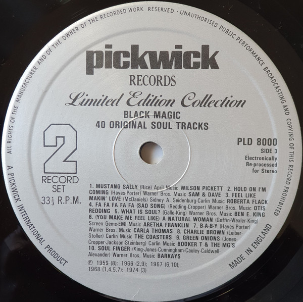 Various - Black Magic (40 Original Soul Tracks) - Used Vinyl Record image 7
