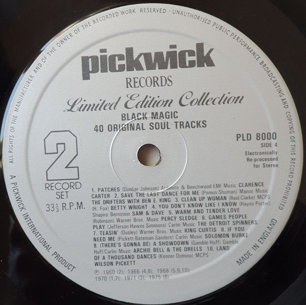 Various - Black Magic (40 Original Soul Tracks) - Used Vinyl Record image 8