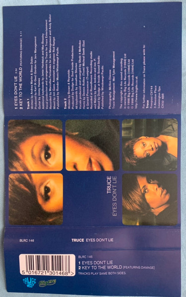 Truce - Eyes Don't Lie - Used Cassette image 3