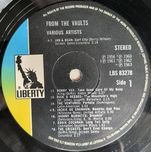 Various - From The Vaults - Used Vinyl Record image 3
