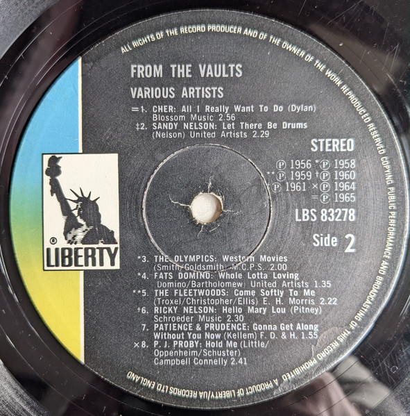 Various - From The Vaults - Used Vinyl Record image 4