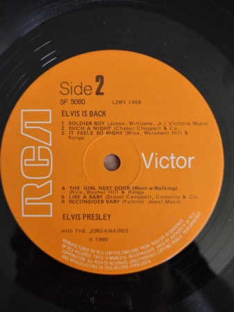 Elvis Presley - Elvis Is Back! - Used Vinyl Record image 6