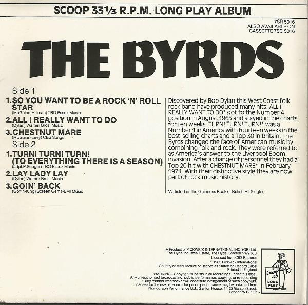Byrds - Used Vinyl Record 7" image 2