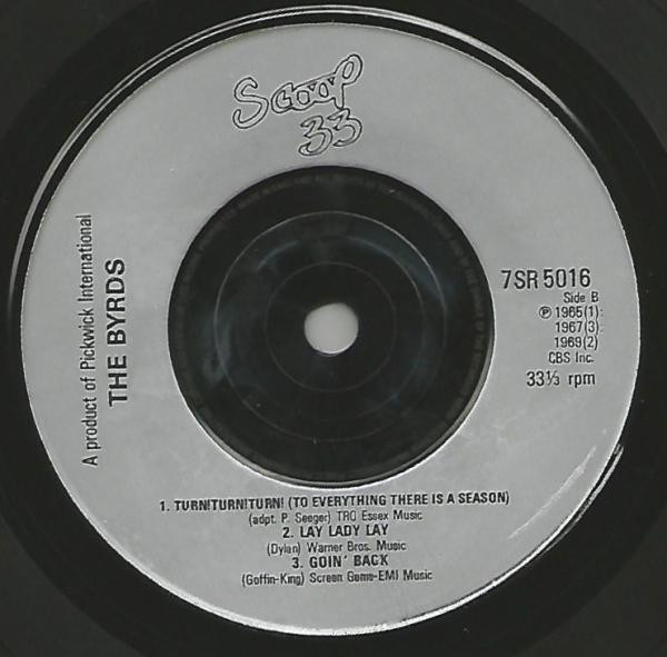 Byrds - Used Vinyl Record 7" image 4