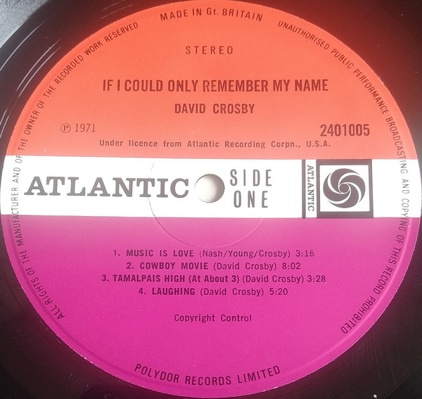 David Crosby - If I Could Only Remember My Name - Used Vinyl Record image 5