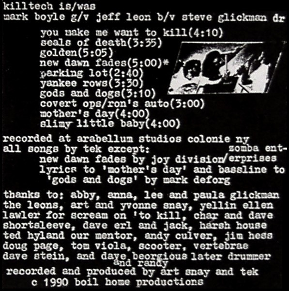 Killtech - Inc. - Used CD image 2