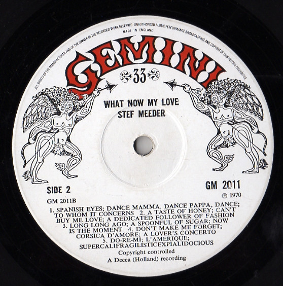 Stef Meeder - What Now My Love - Grand Hammond Medley - Used Vinyl Reco image 4