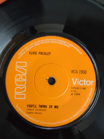 Elvis Presley - Suspicious Minds - Used Vinyl Record 7" image 3