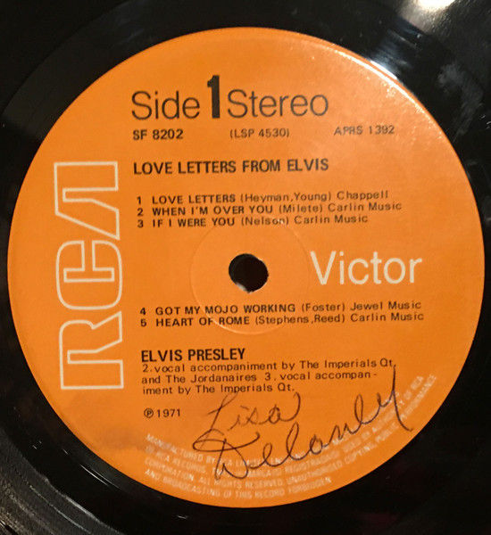 Elvis Presley - Love Letters From Elvis - Used Vinyl Record image 3