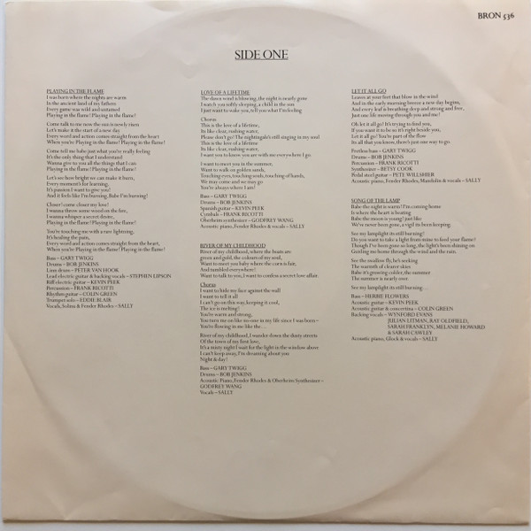Sally Oldfield - Playing In The Flame - Used Vinyl Record image 5