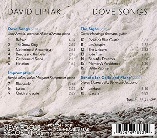 David Liptak - Dove Songs - Used CD image 2