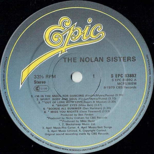 Nolans - Nolan Sisters - Used Vinyl Record image 2