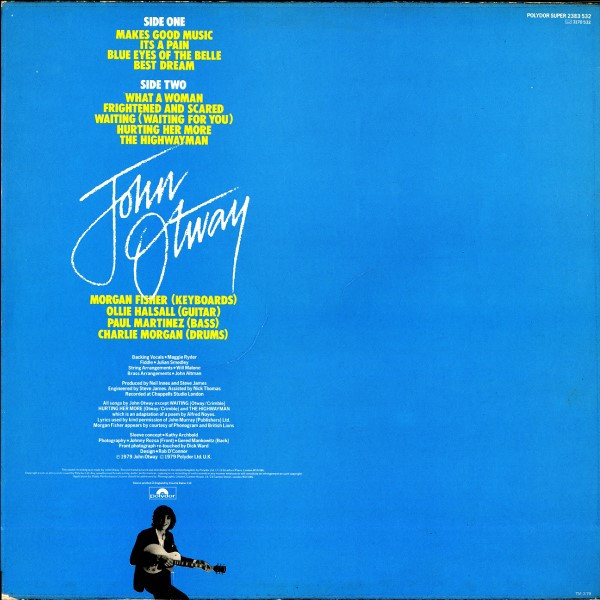 John Otway - Where Did I Go Right? - Used Vinyl Record image 2
