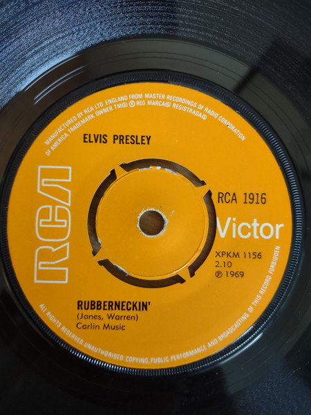 Elvis Presley - Don't Cry Daddy - Used Vinyl Record 7" image 2