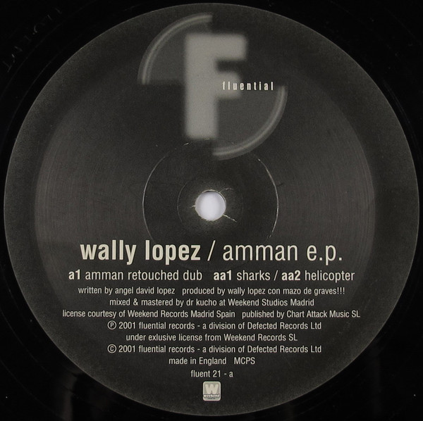 Wally Lopez - Amman E.P. - Used Vinyl Record 12" image 2