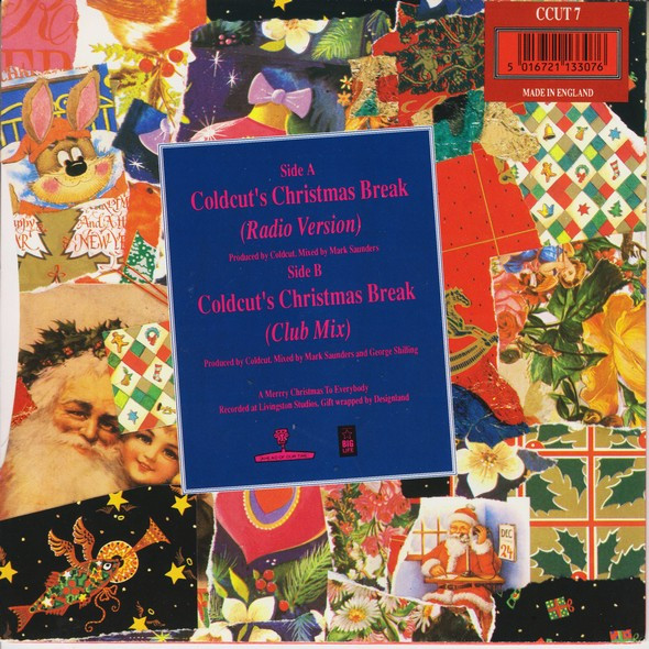 Coldcut - 's Christmas Break - Used Vinyl Record 7" image 2