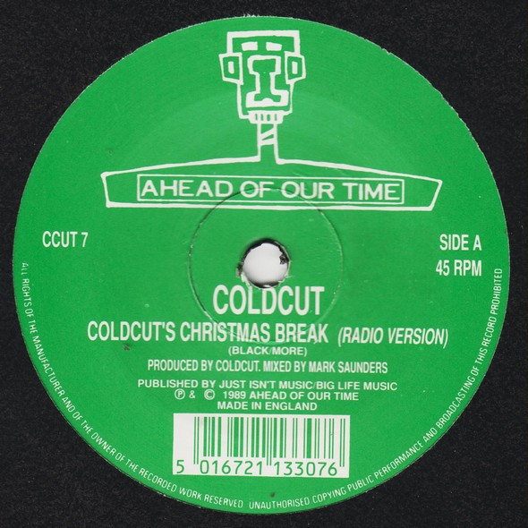 Coldcut - 's Christmas Break - Used Vinyl Record 7" image 3