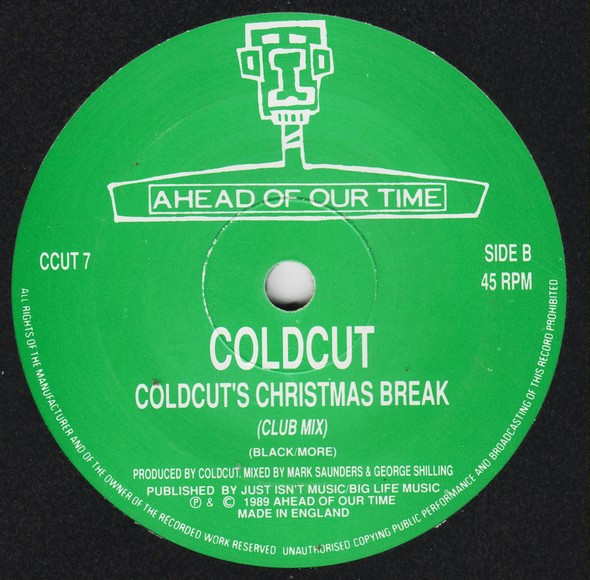 Coldcut - 's Christmas Break - Used Vinyl Record 7" image 4