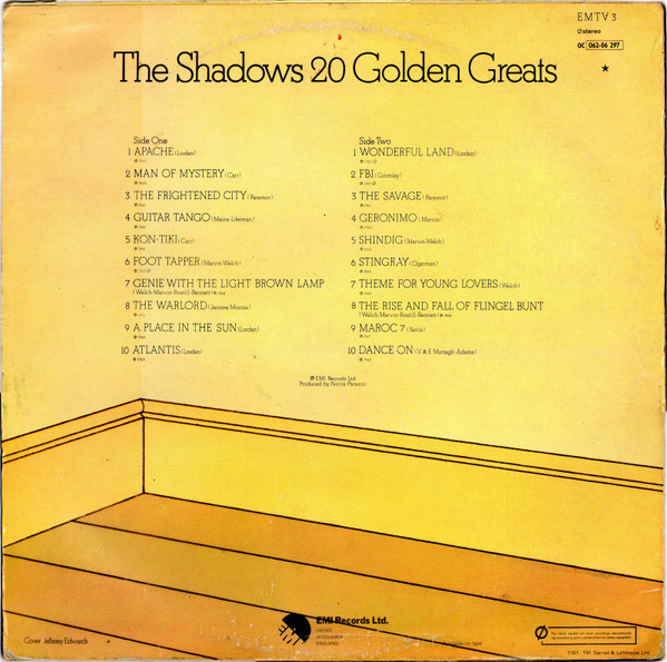 Shadows - 20 Golden Greats - Used Vinyl Record image 2