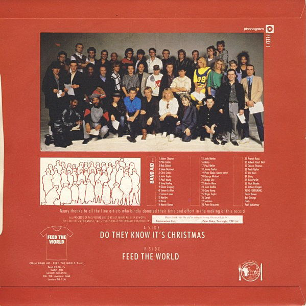 Band Aid - Do They Know It's Christmas? - Used Vinyl Record 7" image 2
