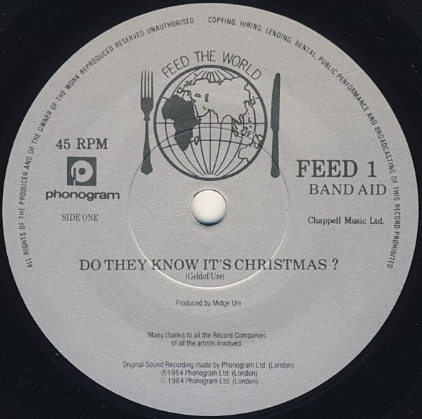 Band Aid - Do They Know It's Christmas? - Used Vinyl Record 7" image 3