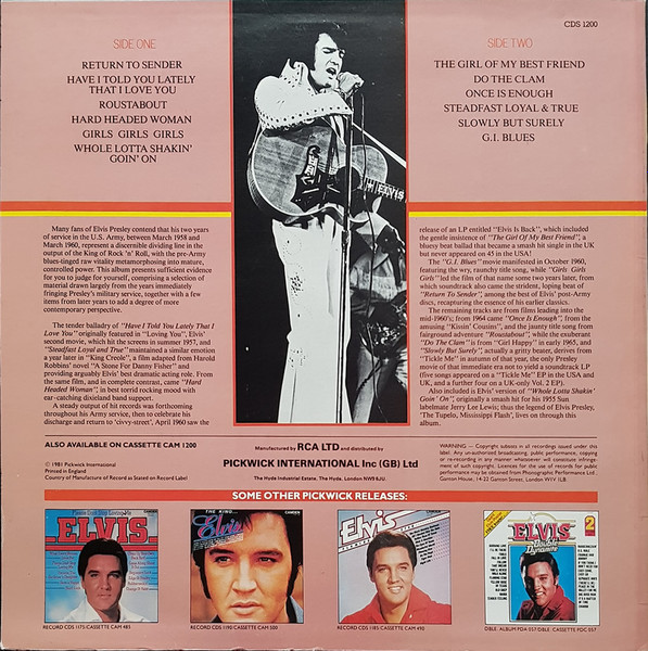 Elvis Presley - Return To Sender - Used Vinyl Record image 2