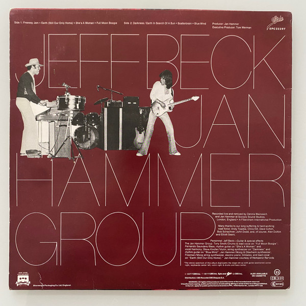 Jeff Beck - Live - Used Vinyl Record image 2