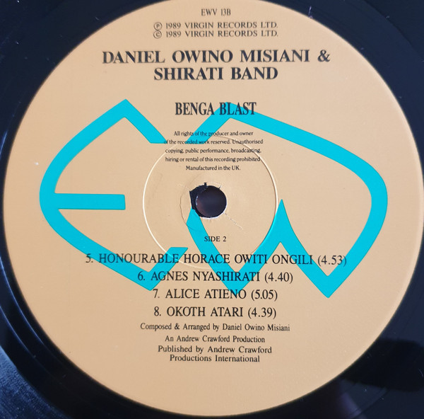 D.O. Misiani - Benga Blast! - Used Vinyl Record image 4