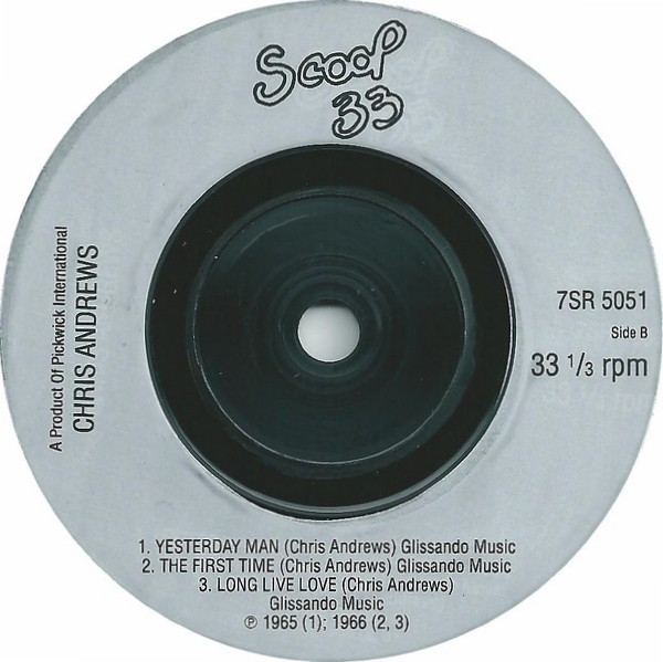 Chris Andrews (3) - Chris Andrews - Used Vinyl Record 7" image 4