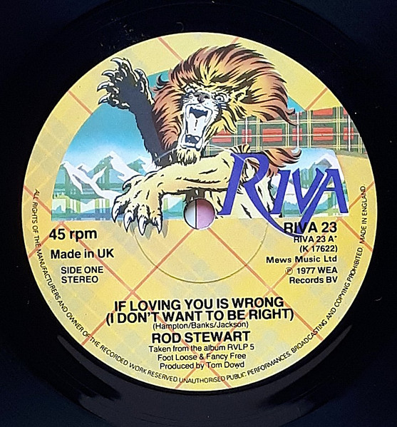 Rod Stewart - (If Loving You Is Wrong) I Don't Want To Be Right - Use image 3