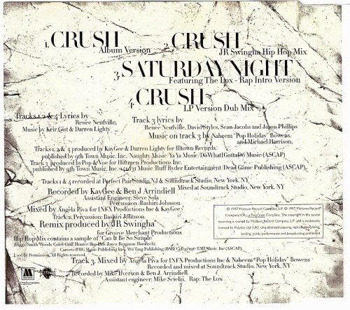 Zhane - Crush - Used CD image 2