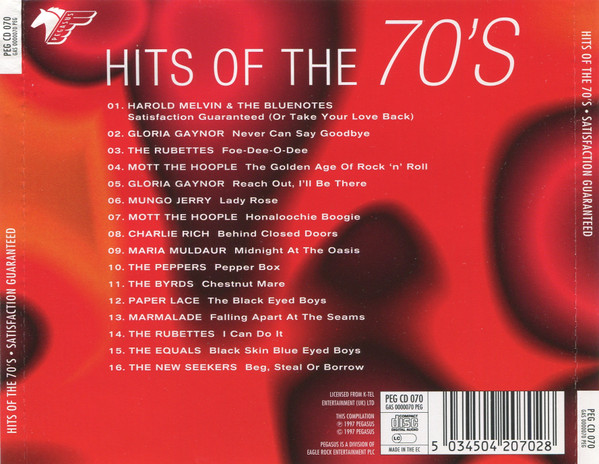 Various - Hits Of The  70's Satisfaction Guaranteed - Used CD image 2
