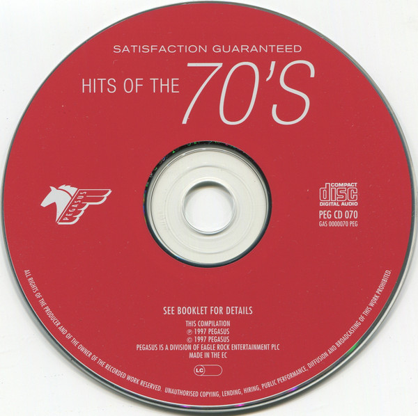 Various - Hits Of The  70's Satisfaction Guaranteed - Used CD image 3