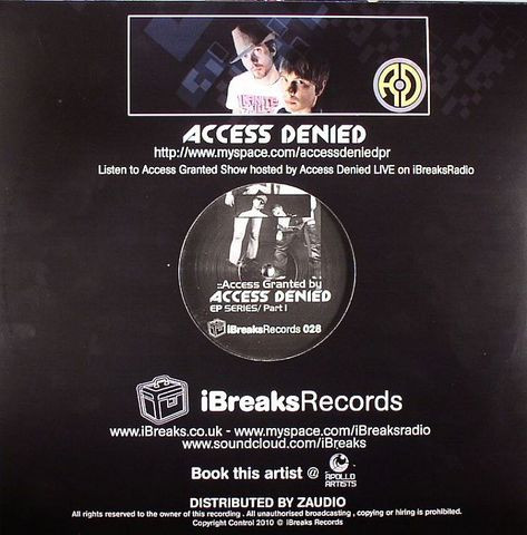 Access Denied - Access Granted EP Series Part 1 - Used Vinyl Record 1 image 2