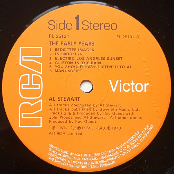 Al Stewart - Early Years - Used Vinyl Record image 5